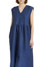 Load image into Gallery viewer, APRON LINEN Dress // Indigo