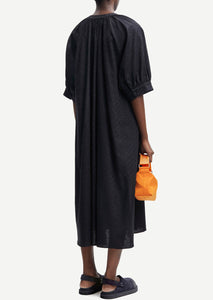 PUFFY SLEEVES Dress // Black