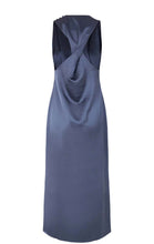 Load image into Gallery viewer, TWISTED BACK Dress // Nightshadow blue