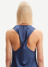 Load image into Gallery viewer, TWISTED BACK Dress // Nightshadow blue