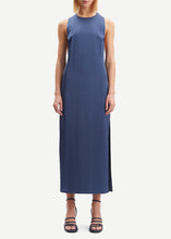 Load image into Gallery viewer, TWISTED BACK Dress // Nightshadow blue