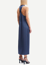 Load image into Gallery viewer, TWISTED BACK Dress // Nightshadow blue