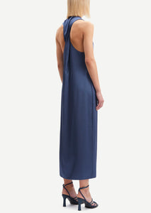 TWISTED BACK Dress // Nightshadow blue