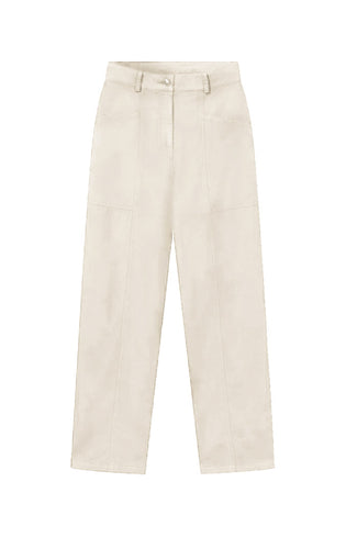 BARREL Pants // Cream white