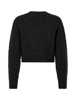 Load image into Gallery viewer, CABLE CROP Knit // Phantom