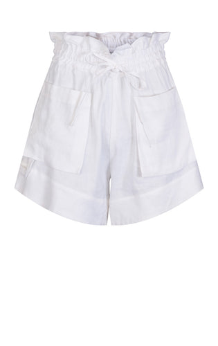 DRAWSTRING SHORTS // White