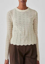 Load image into Gallery viewer, EYELET CROP Knit // Summer sand