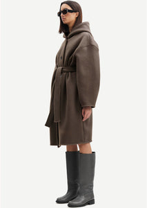 HOODIE COAT // Major brown