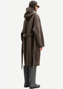 HOODIE COAT // Major brown