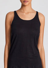 Load image into Gallery viewer, LINEN BASIC Tank // Black