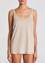 Load image into Gallery viewer, LINEN BASIC Tank // Natural