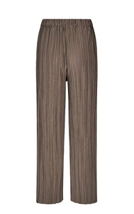 FINE PLEATED Pants // Major brown