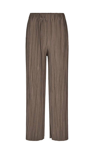 FINE PLEATED Pants // Major brown