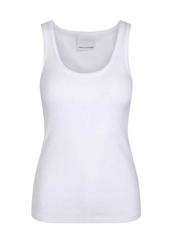 RIBBED Tank // White