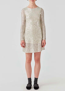 SEQUINS Dress // Silver