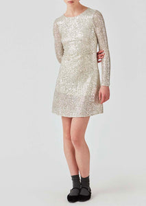 SEQUINS Dress // Silver