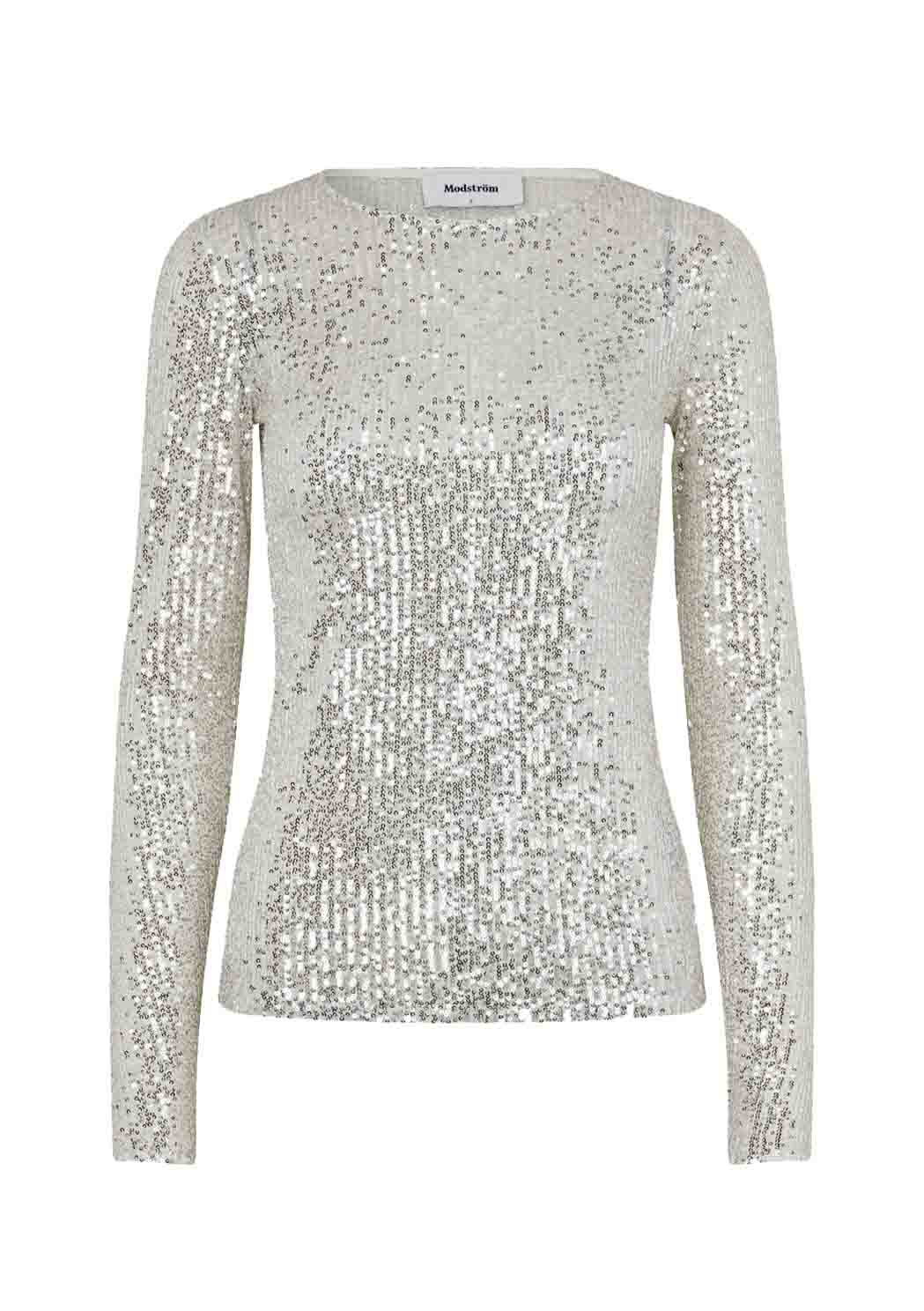 SEQUINS Top // Silver