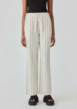 Load image into Gallery viewer, STRIPED LINEN Pants // Cream