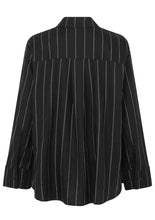 Load image into Gallery viewer, STRIPED LINEN Top // Black