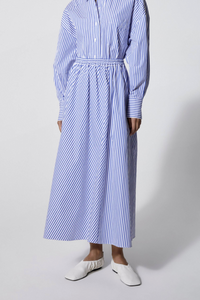 CRISPY COTTON Skirt // Blue stripes