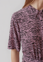 Load image into Gallery viewer, SHIRTDRESS Dress // Pink zebra