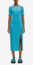 Load image into Gallery viewer, SLIM JERSEY Dress // Aqua space dye