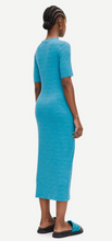 Load image into Gallery viewer, SLIM JERSEY Dress // Aqua space dye