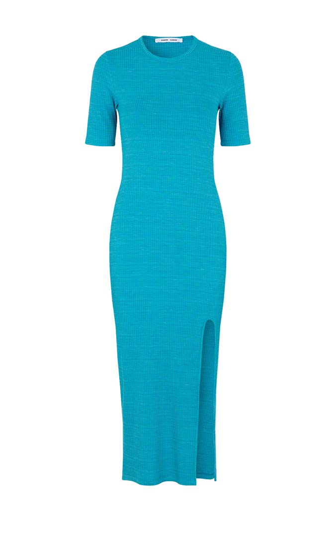 SLIM JERSEY Dress // Aqua space dye