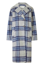 Load image into Gallery viewer, SOFT CHECKERED Coat // Blue pearl check