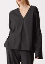 Load image into Gallery viewer, V NECK SWEATER Top // Black