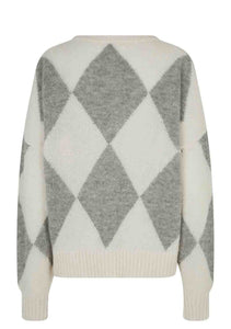 ARGYLE Knit // Oyster mushroom