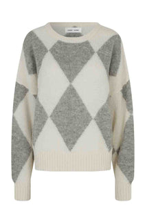 ARGYLE Knit // Oyster mushroom