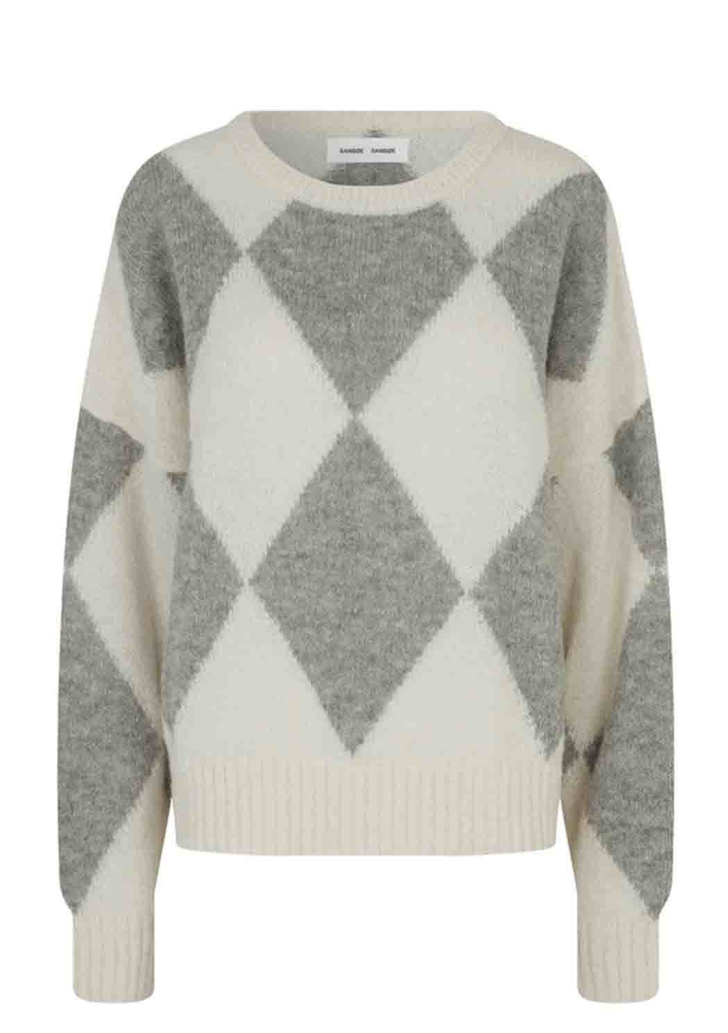 ARGYLE Knit // Oyster mushroom