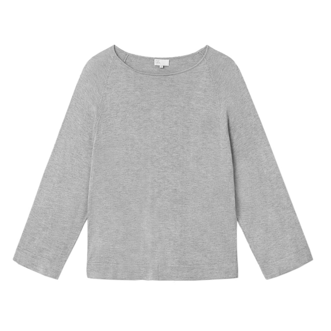 4/5 SLEEVE Knit // Grey melange