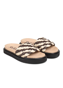 BRAIDED Sandals // Angora multi