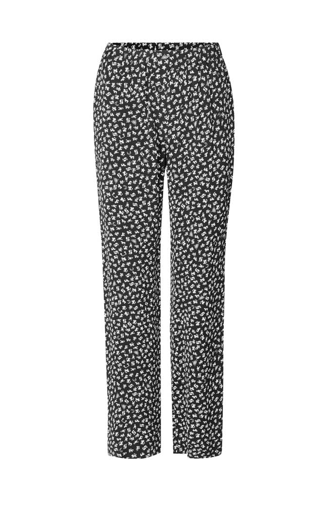 ZODIAC Pants // Black print