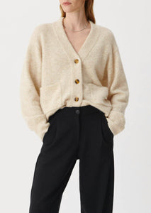 HIP LENGTH Cardigan // Oat melange