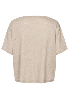 SPORTY LINEN T-shirt // Natural