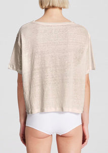 SPORTY LINEN T-shirt // Natural