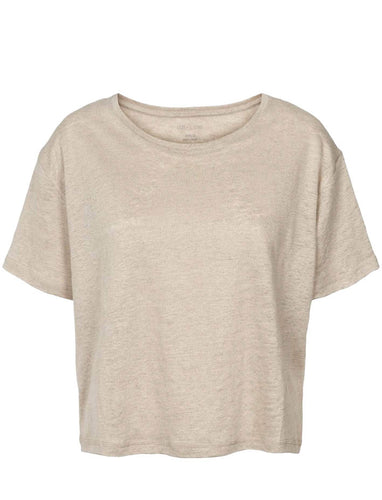 SPORTY LINEN T-shirt // Natural