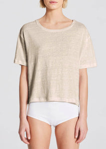 SPORTY LINEN T-shirt // Natural