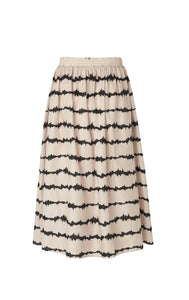 NOISY skirt // Cream X black