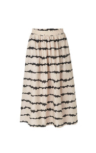 NOISY skirt // Cream X black