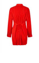 Load image into Gallery viewer, PLEATED SHIRT Dress // Orange com