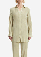 Load image into Gallery viewer, PLEATED SHIRT Dress // Sage