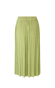 PLEATED JERSEY Skirt // Tarragon