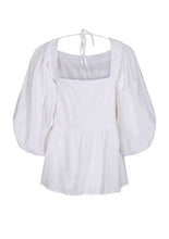 Load image into Gallery viewer, PUFFY SLEEVE Top // White