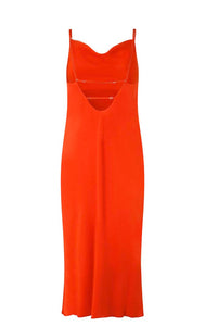 SCOOPED BACK Dress // Orange com