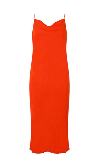 SCOOPED BACK Dress // Orange com