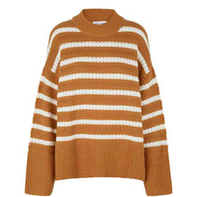 Load image into Gallery viewer, STRIPED JUMPER Knit // Brown sugar